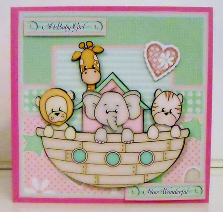 Noahs Ark Pink Mini Kit - New Baby Girl by Pam Stubley