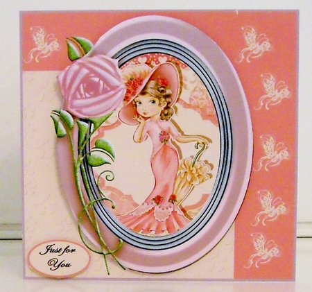 cameo lady in pink by Pam Stubley