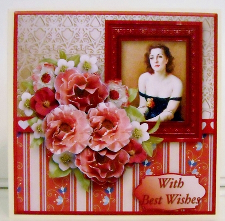 Portrait on the Wall Decoupage Card Mini Kit by Pam Stubley