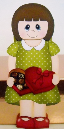 3D On the Shelf Card Kit - Elnora has a Heart Shaped Box of Chocolates by Pam Stubley