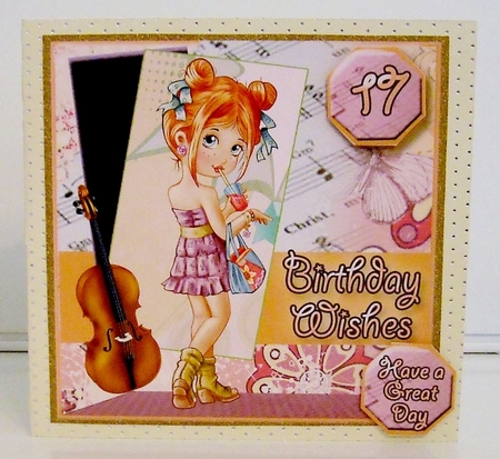 Beautiful topper for Sweet Springtime Girl #2 by Pam Stubley