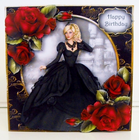The Princess & The Castle - Red Roses by Pam Stubley