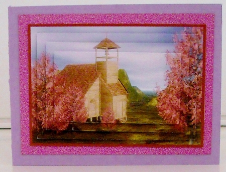 Wooden Church Pyramid by Pam Stubley