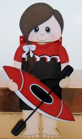 3D On the Shelf Card Kit - Little Canoeist Leida by Pam Stubley