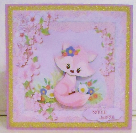 Cute Little Lady Fox in Pink Mini Kit by Pam Stubley
