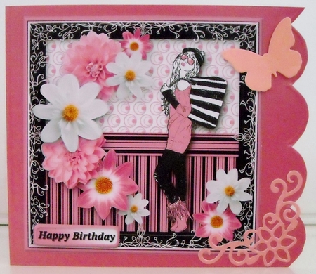City Girl Decoupage Card by Pam Stubley