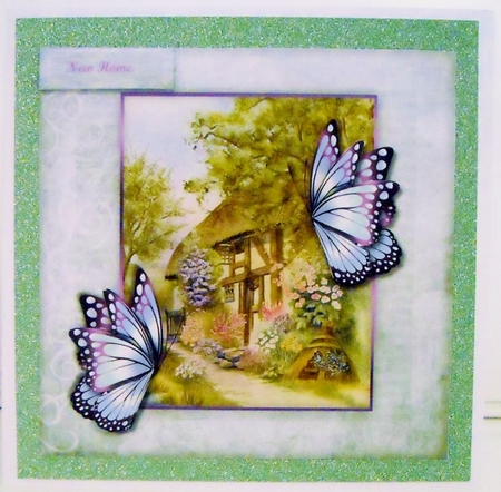 new Home Cottage & Butterflies by Pam Stubley