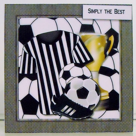 Male card Football by Pam Stubley