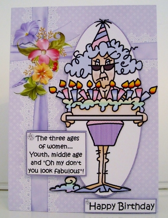 Stella the three ages of women quick card by Pam Stubley
