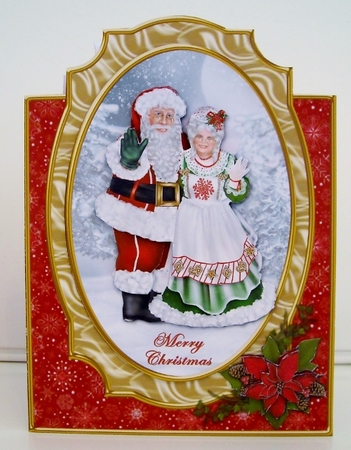 Mr And Mrs Claus Shaped Card Kit by Pam Stubley