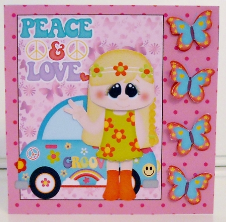 Groovy card front 2 by Pam Stubley