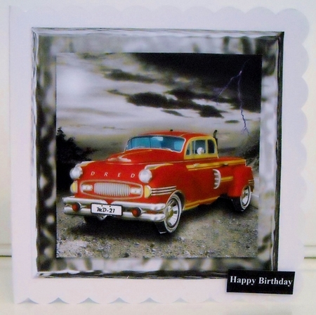 Retro Red Pickup by Pam Stubley
