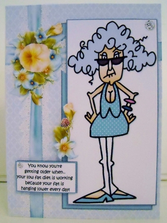 Stella and her low fat diet quick card by Pam Stubley