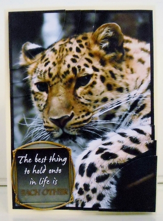 Leopard Duo Corner Stacker by Pam Stubley