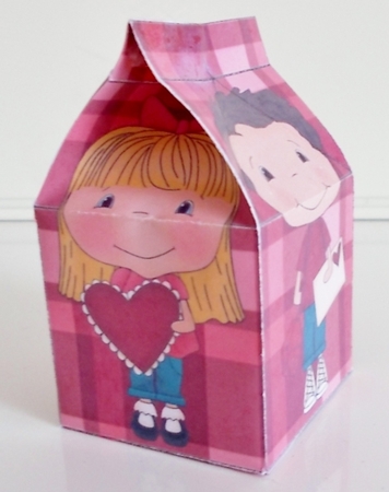 Valentine Kids Milk Carton by Pam Stubley