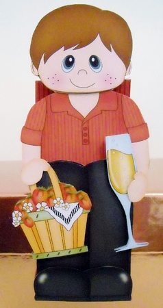 3D On the Shelf Card Kit - Strawberry & Bubbly Boy Shayne by Pam Stubley
