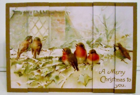 Christmas Birds Side Stacker by Pam Stubley