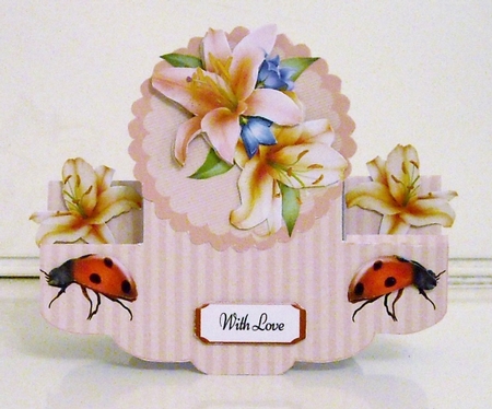 Lillies stepper card by Pam Stubley