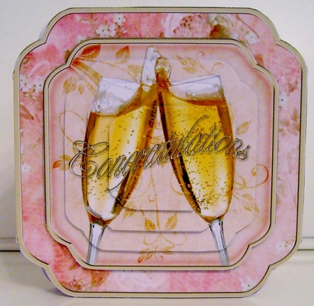 Champagne Toast Card Kit by Pam Stubley