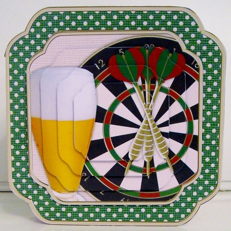 Beer and Darts Card Kit by Pam Stubley