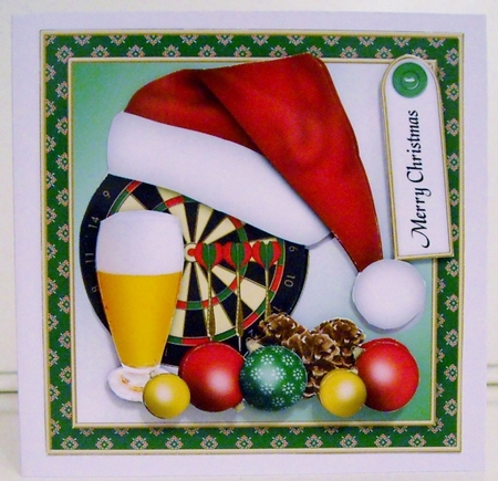 Christmas Dartboard by Pam Stubley