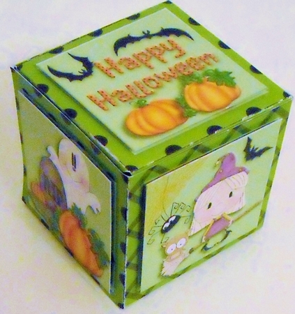 Green Happy Halloween 3 Inch Box Mini Kit by Pam Stubley