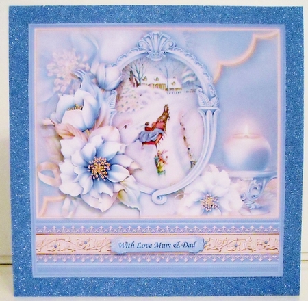SLEIGH RIDE & FROSTED FLORALS 8x8 Christmas Mini Kit by Pam Stubley