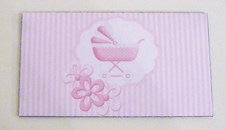 Welcome Little Baby Girl Money Wallet by Pam Stubley