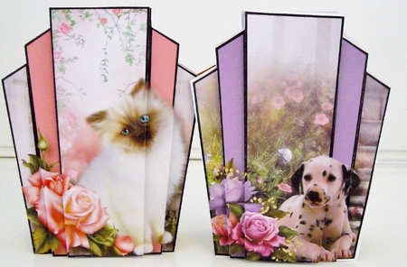 Art Deco Stacker Birds, Cat & Dogs Bumper Kit by Pam Stubley