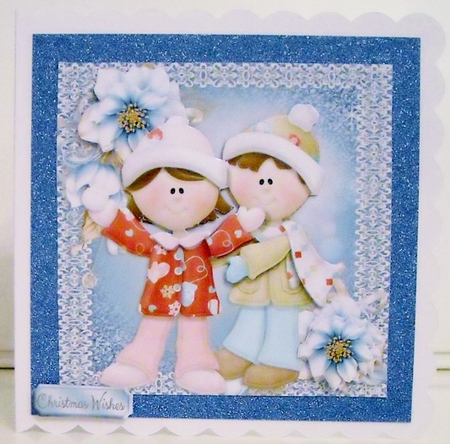 Adorable Christmas Children 6x6 by Pam Stubley