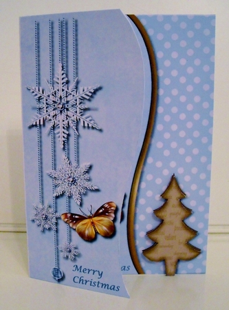 Christmas card Snowflakes by Pam Stubley