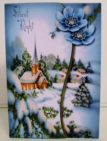 Silent Night Christmas card by Pam Stubley