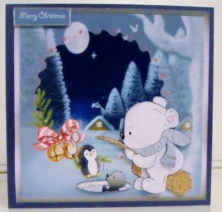 Ice fishing buddies by Pam Stubley