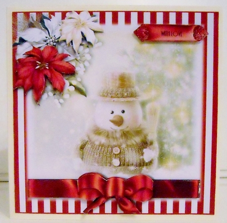 The Snowman Card Front Kit by Pam Stubley