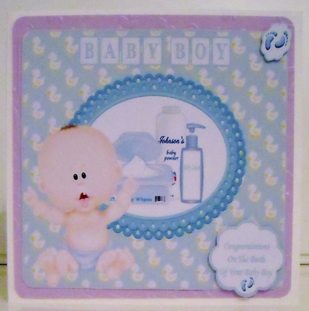 A Baby Boy Just For You 8x8 by Pam Stubley