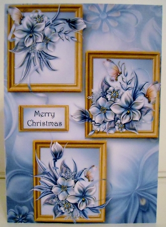 Frame Trio Christmas - Winter Florals by Pam Stubley