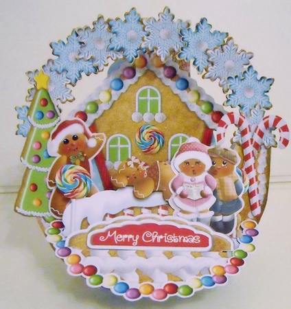 Gingerbread Cuties Rock the Shelf Card & Gift Bag Kit by Pam Stubley