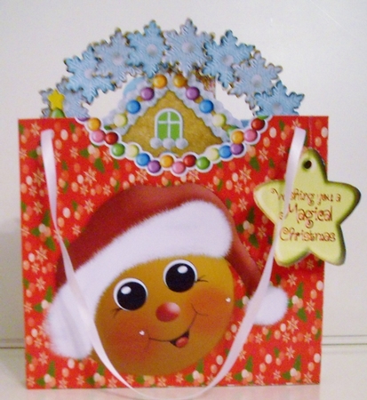 Gingerbread Cuties Rock the Shelf Card & Gift Bag Kit by Pam Stubley