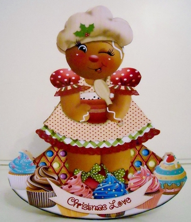 Gingerbread CutiesThis Ginger Cookie Rocks - Rocker Card & Envelope Kit by Pam Stubley