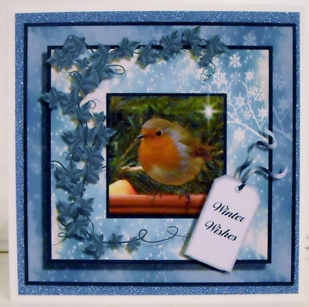 Snowy Christmas Bird Four by Pam Stubley