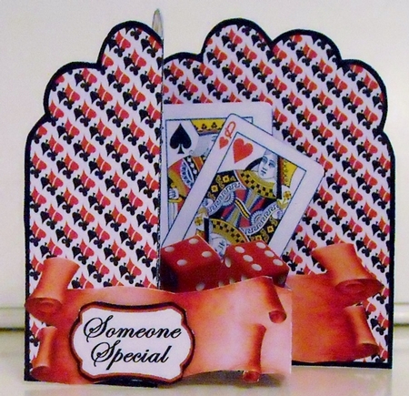 Z-fold pop-up  Playing Cards by Pam Stubley