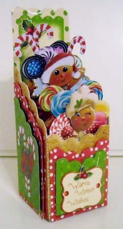 Gingerbread Cuties Pop-up Box Card #1 by Pam Stubley