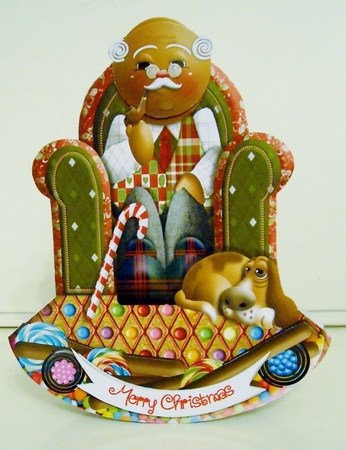 Gingerbread Cuties Grandpa Rocks - Rocker Card & Envelope Kit by Pam Stubley