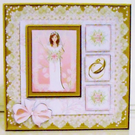 Large Square Sketch - Bride To Be 1 by Pam Stubley