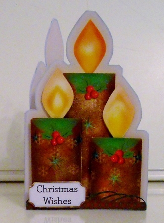 Candle shaped card by Pam Stubley
