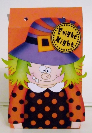 3D Halloween Winnie Witch Gift Bag Mini Kit by Pam Stubley