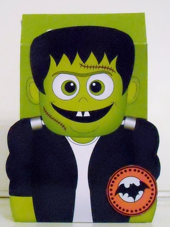 3D Halloween Monster Frankie Gift Bag Mini Kit by Pam Stubley