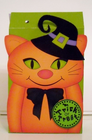 3D Halloween Cat Cinnamon Gift Bag Mini Kit by Pam Stubley