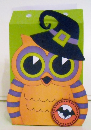 3D Halloween Owlvera Owl Gift Bag Mini Kit by Pam Stubley