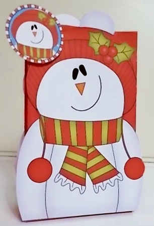 3D Christmas Snowman Rio Gift Bag Mini Kit by Pam Stubley
